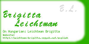 brigitta leichtman business card